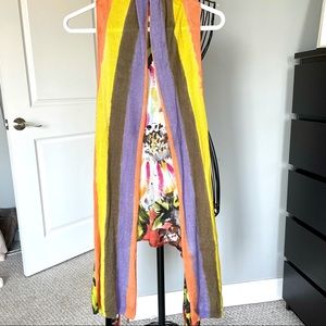 Anthropology Multicolor Floral Vest